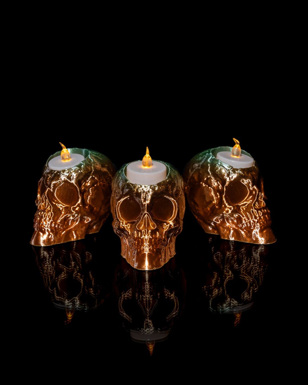 Skull Electric Candle Holder