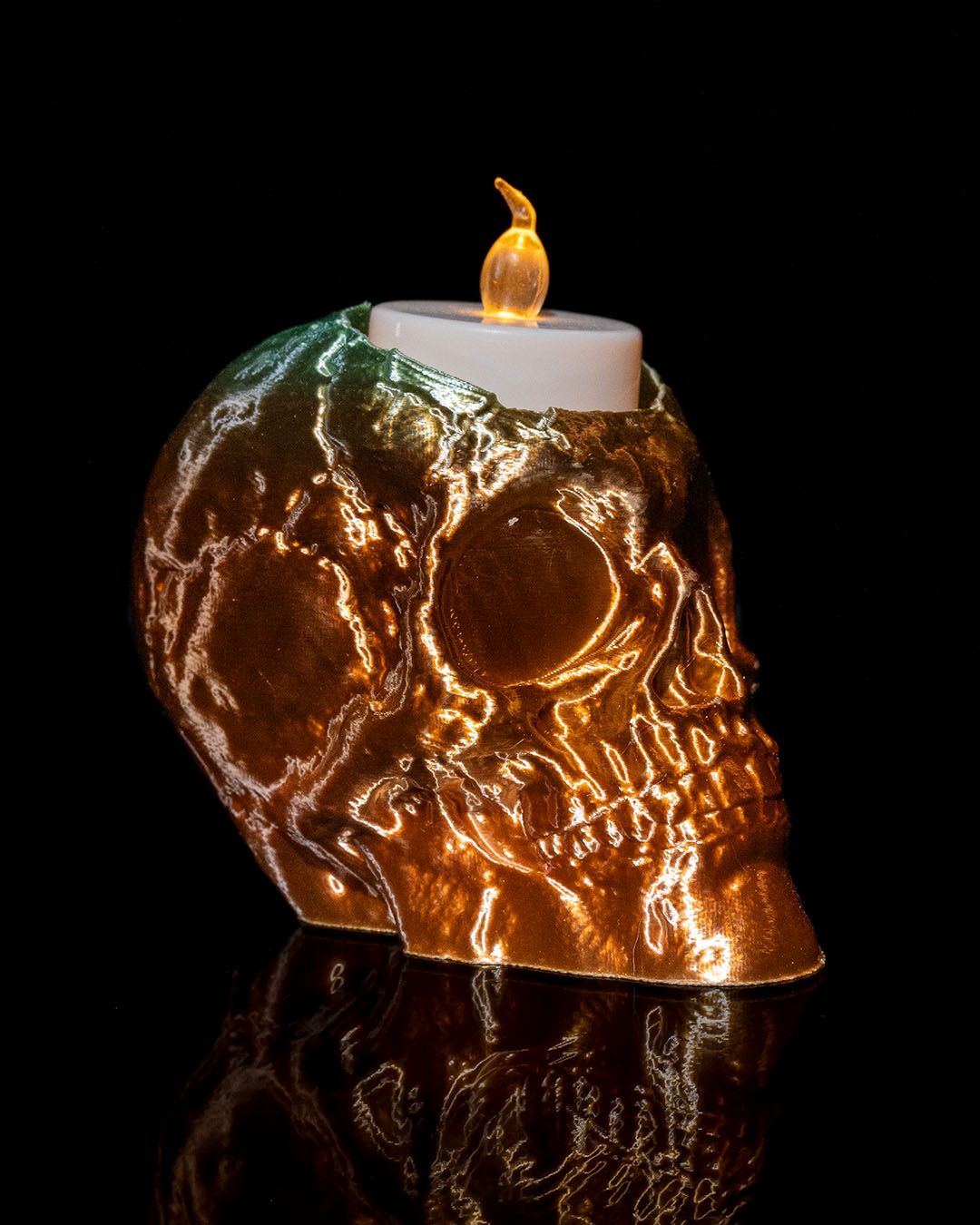 Skull Electric Candle Holder