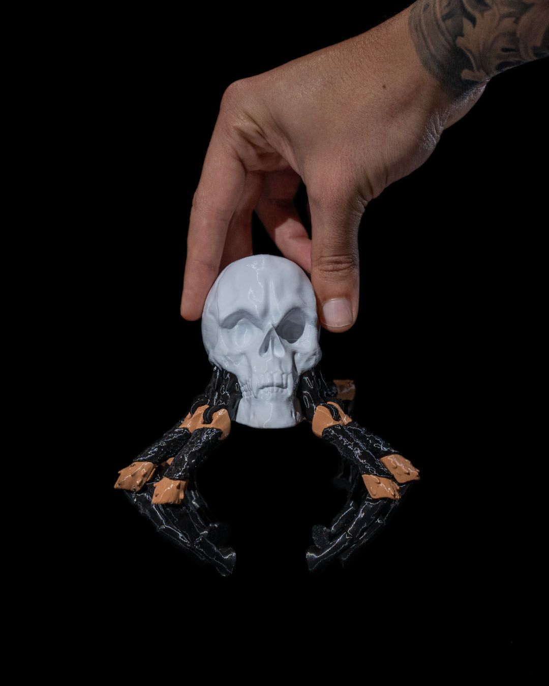 Skull Spider Articulated Halloween Decoration