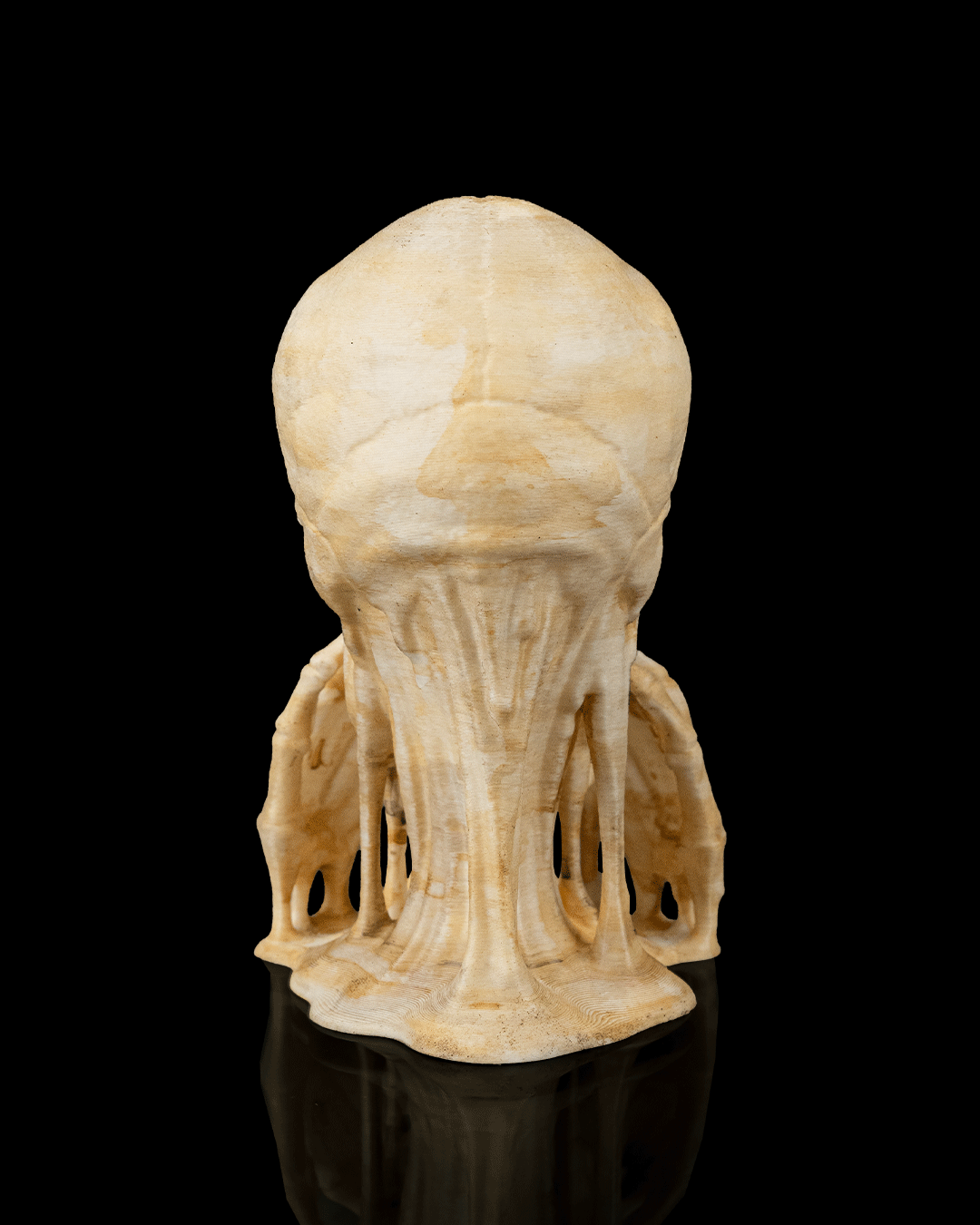 Skulls of Wisdom Statue Set – See No Evil, Hear No Evil, Speak No Evil | Gothic Skull Halloween Décor | 3D Printed Spooky Figurines