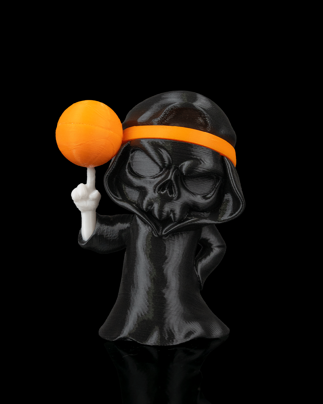 Slam Dunk Reaper Figurine – Grim Reaper with Basketball | 3D Printed Halloween Collectible | Killer Holidays Collection