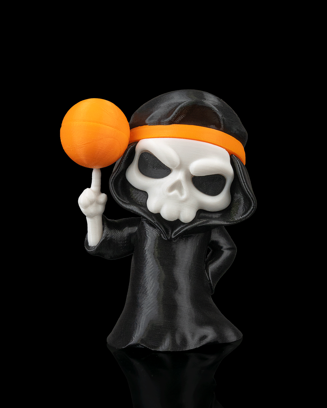 Slam Dunk Reaper Figurine – Grim Reaper with Basketball | 3D Printed Halloween Collectible | Killer Holidays Collection