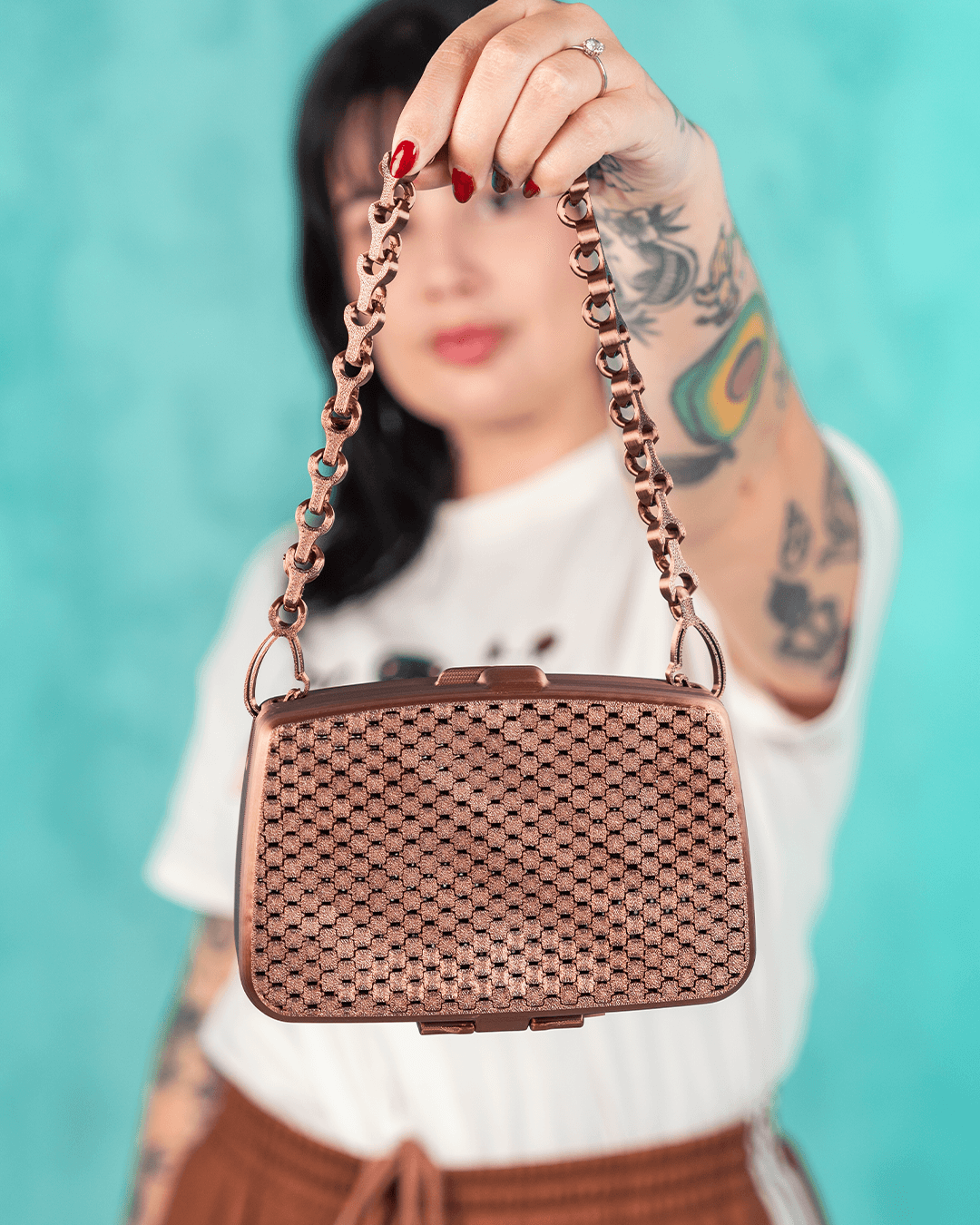 The Étoile Clutch – Elegant Mesh 3D Printed Evening Bag | Modern Gothic Crossbody or Handheld Purse