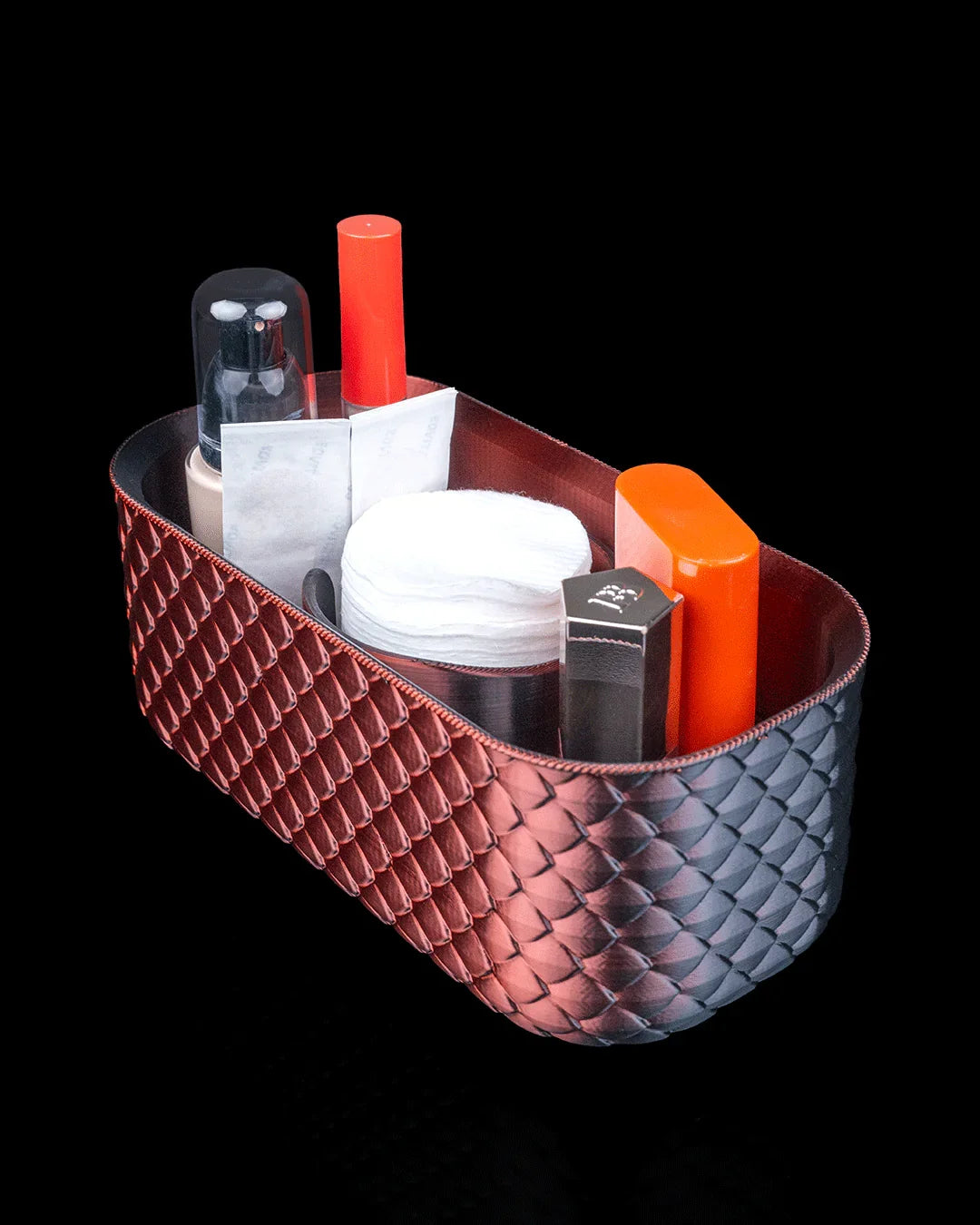 Steamy Scales – Luxe Bath Organizer Set with Bold Texture - Fusion Layer 3D