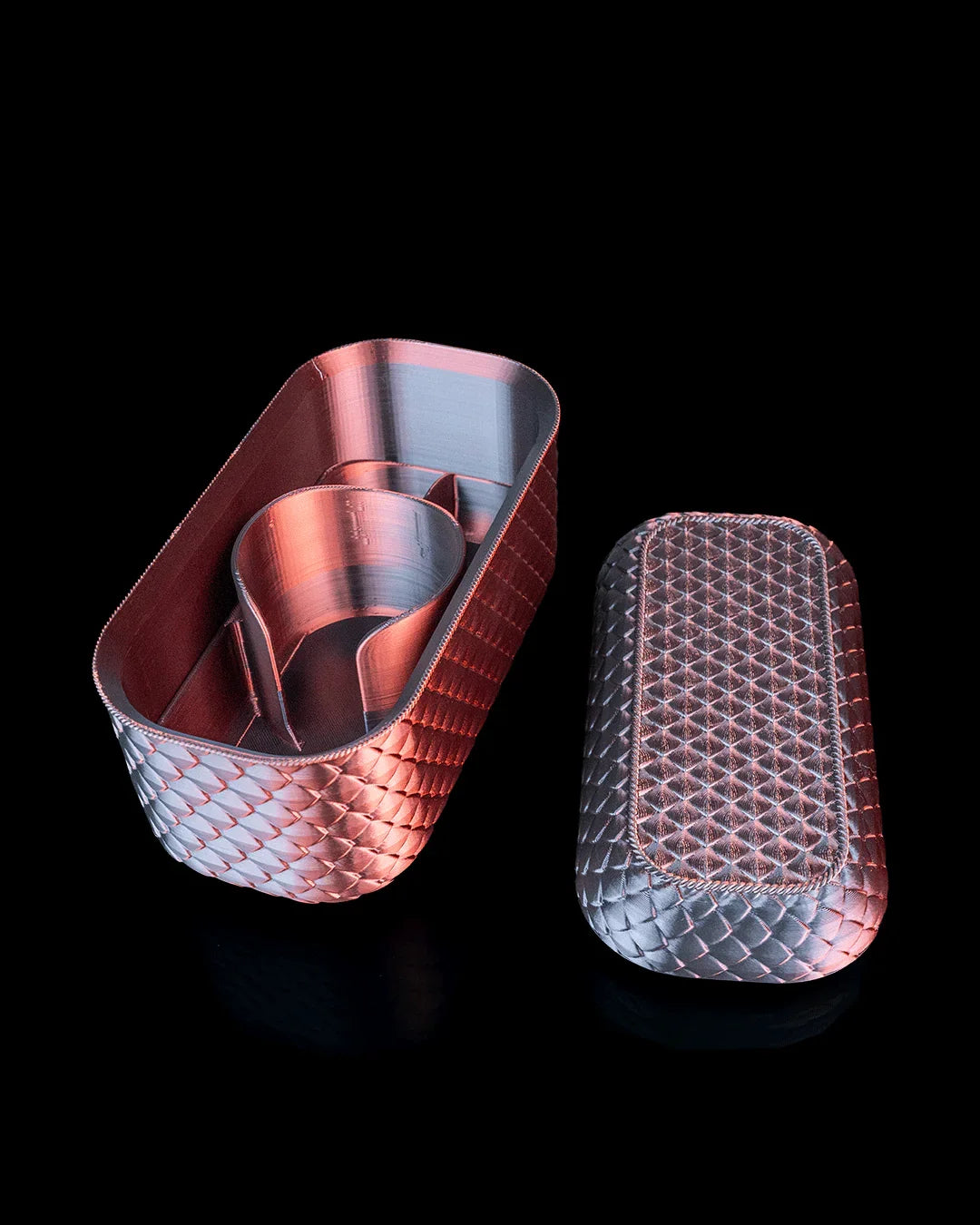 Steamy Scales – Luxe Bath Organizer Set with Bold Texture - Fusion Layer 3D