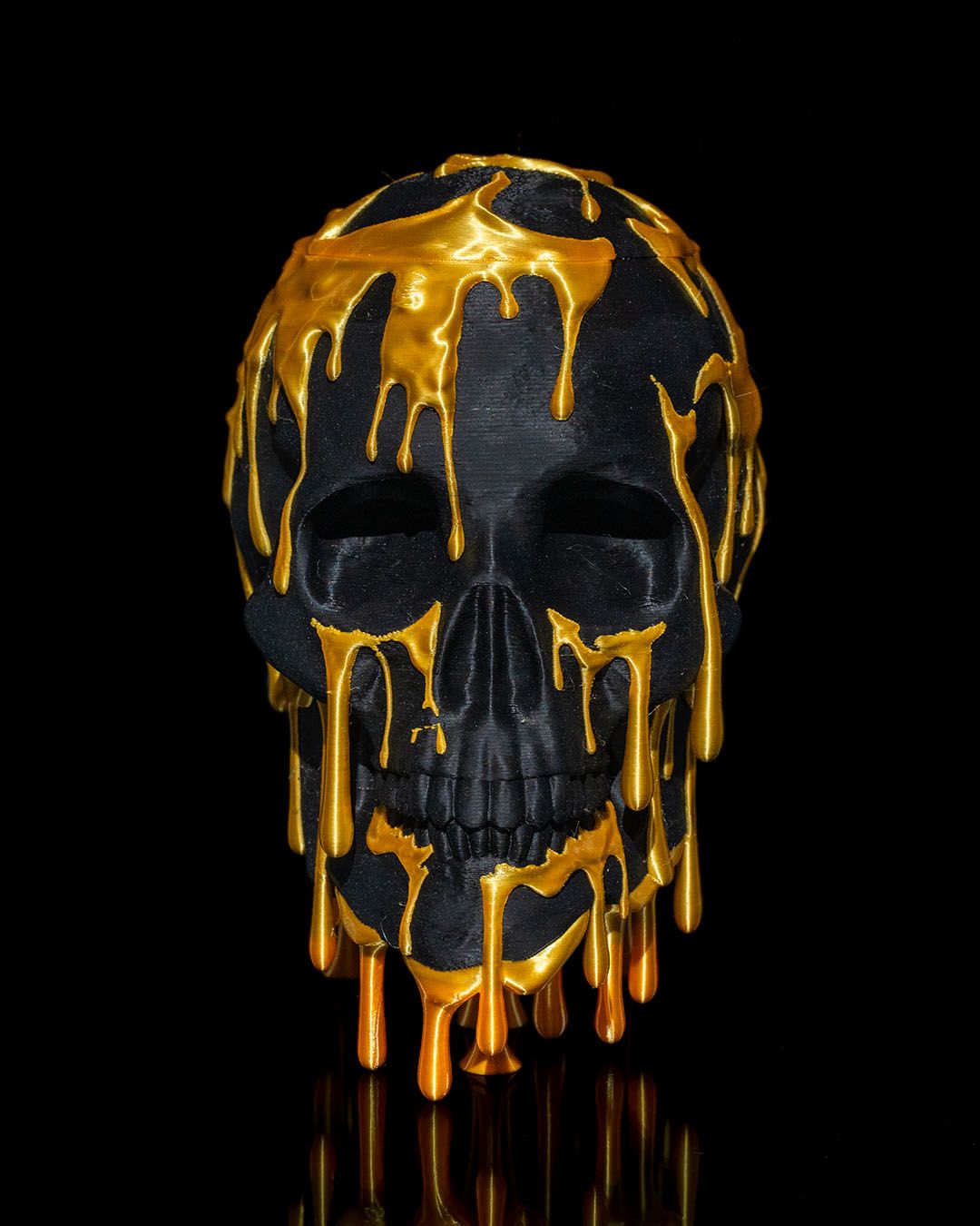 Gold Drip Skull