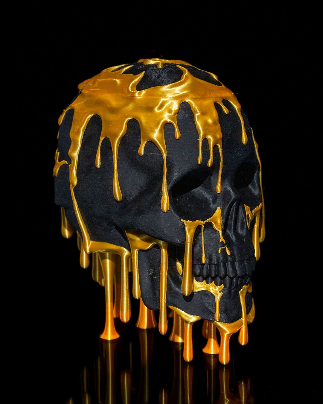 Gold Drip Skull