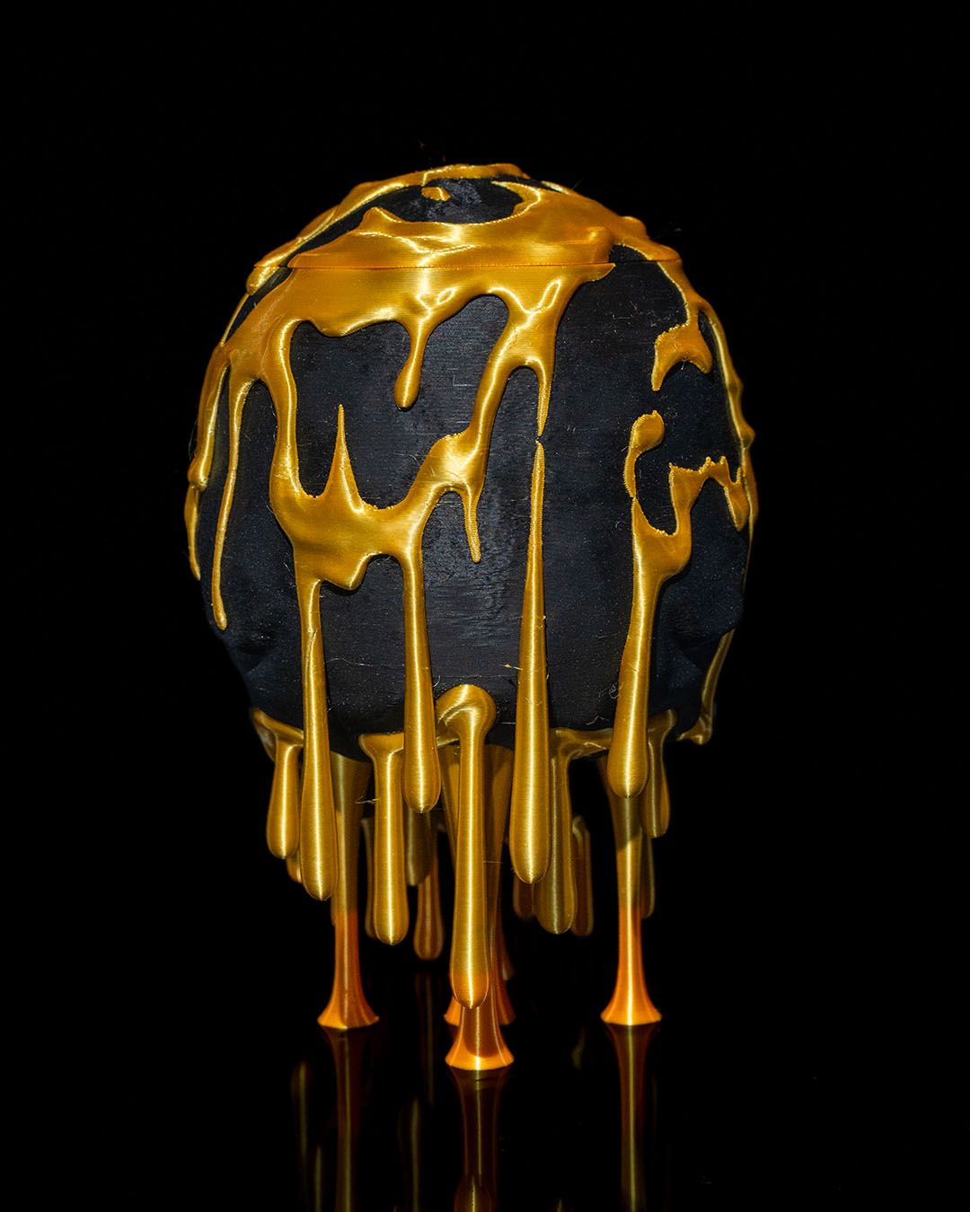 Gold Drip Skull