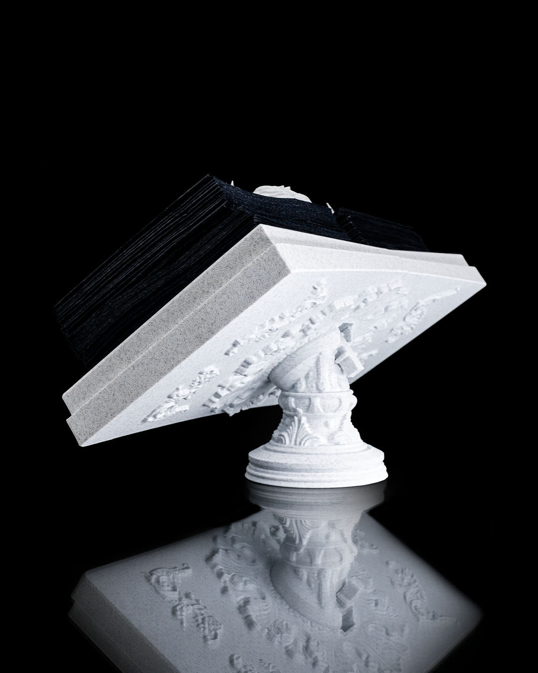 Goat Head Napkin Holder – Gothic Halloween Table Decor | Spooky Occult Kitchen Accent | 3D Printed Horror Party Prop