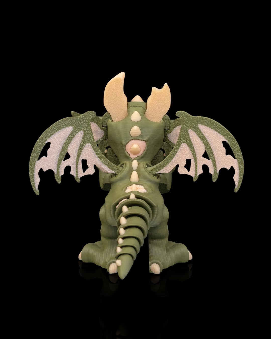 The Restless – Zombie Dragon Figurine | Dracoween Halloween Dragon Collectible | 3D Printed Undead Dragon Statue