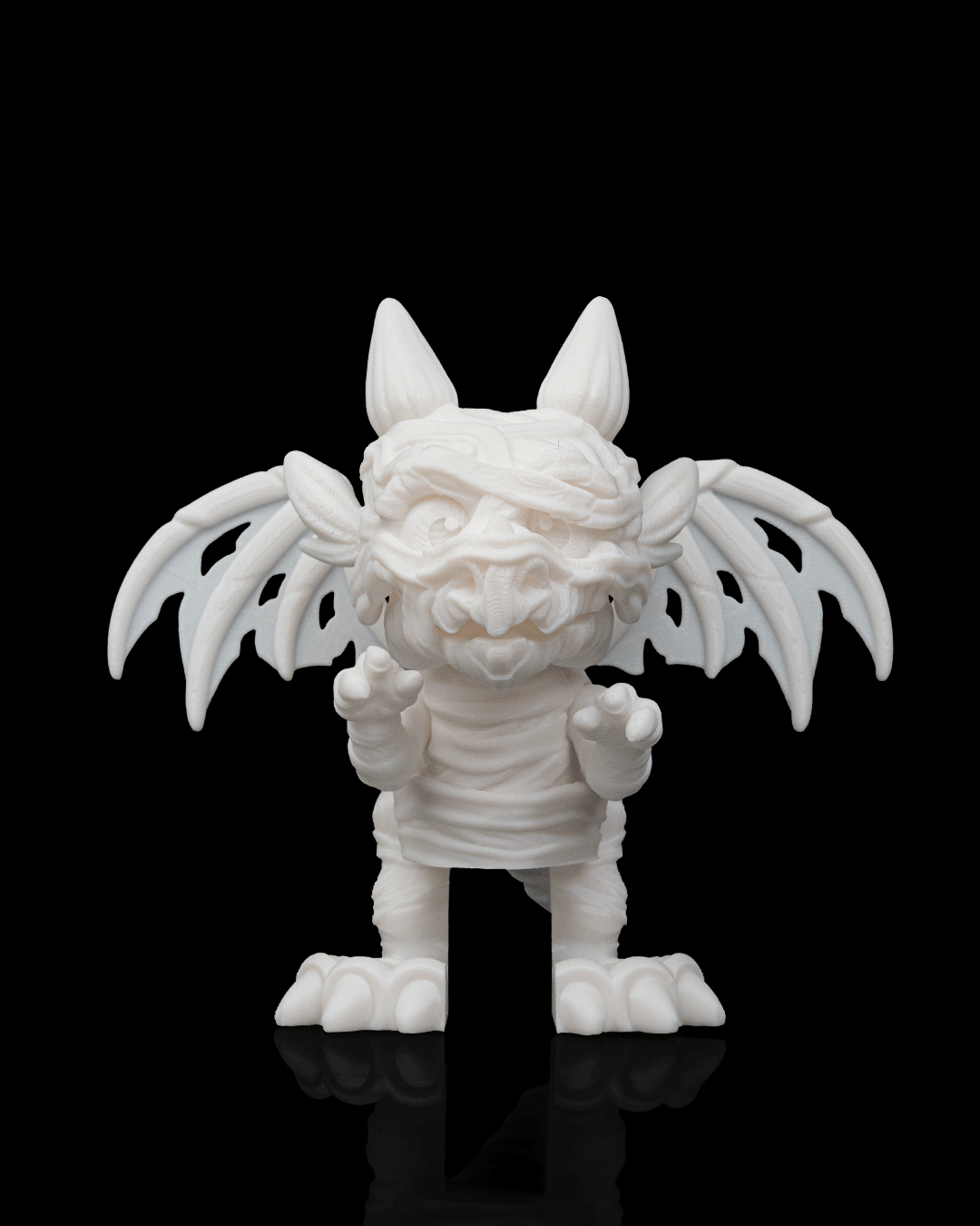 The Wrapped – Halloween Mummy Dragon Figurine | Dracoween Collection Spooky Cute 3D Printed Collectible