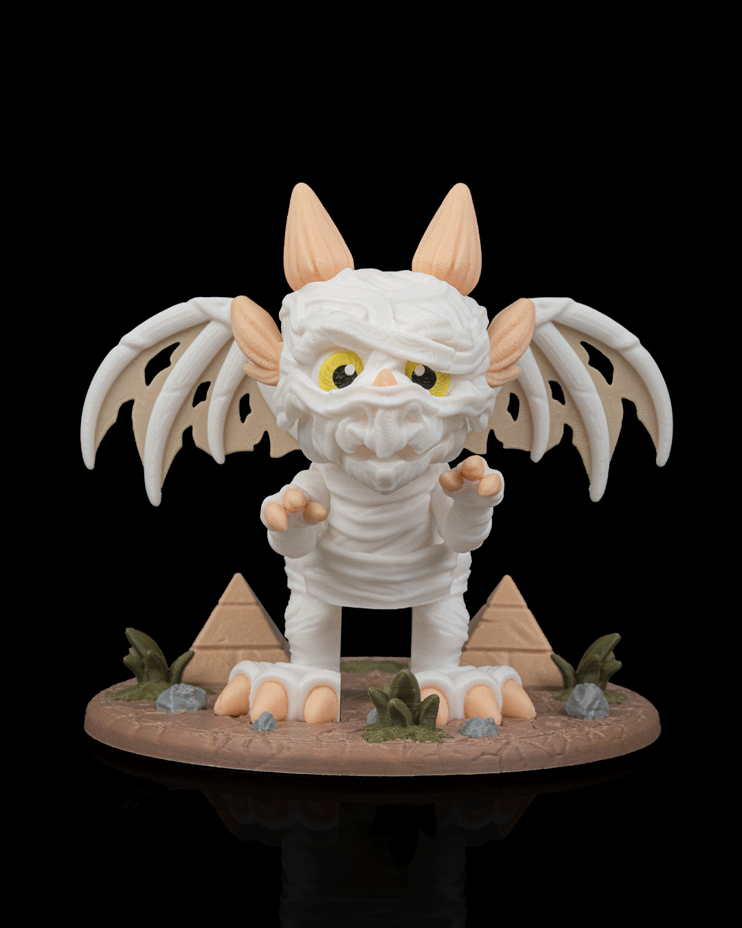The Wrapped – Halloween Mummy Dragon Figurine | Dracoween Collection Spooky Cute 3D Printed Collectible