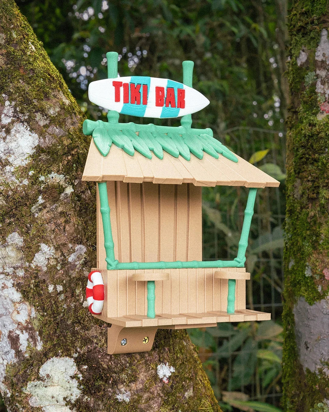 The Tiki Tweet Bar – Tropical Bird Feeder with Island Vibes - Fusion Layer 3D