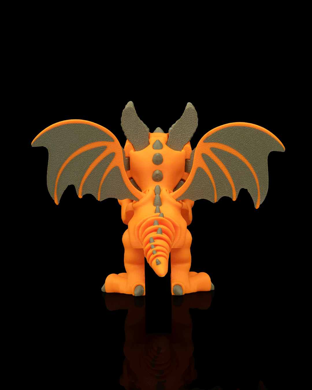 Warden of the Patch – Halloween Pumpkin Dragon Figurine | 3D Printed Dracoween Collectible