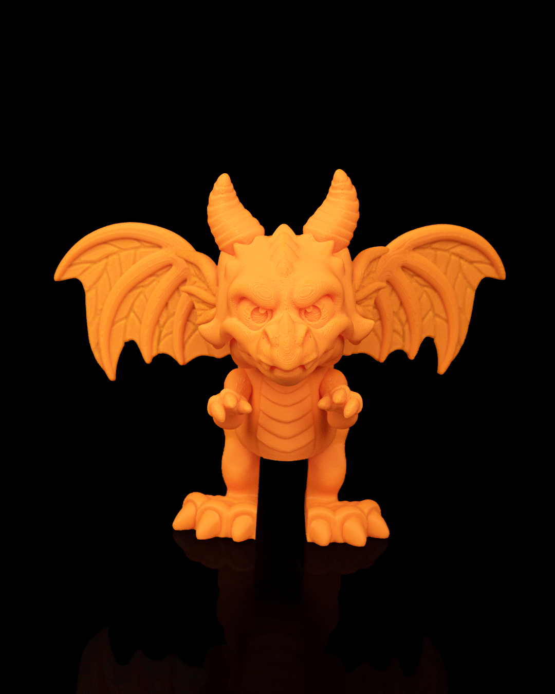 Warden of the Patch – Halloween Pumpkin Dragon Figurine | 3D Printed Dracoween Collectible