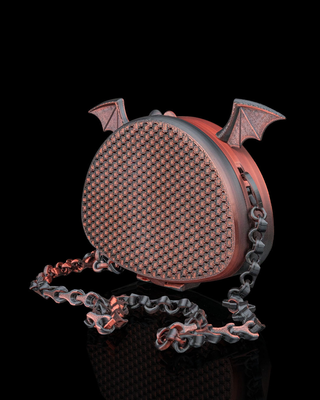 The Nocturna – Bat Wing Mesh 3D Printed Crossbody Purse | Gothic Bat Wing Bag with Custom Strap Length