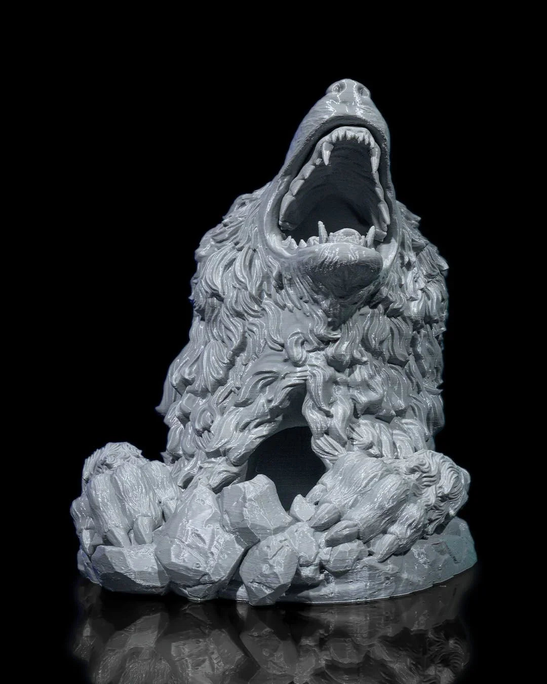 Wolf’s Head Dice Tower – Fierce Form, Flawless Rolls - Fusion Layer 3D