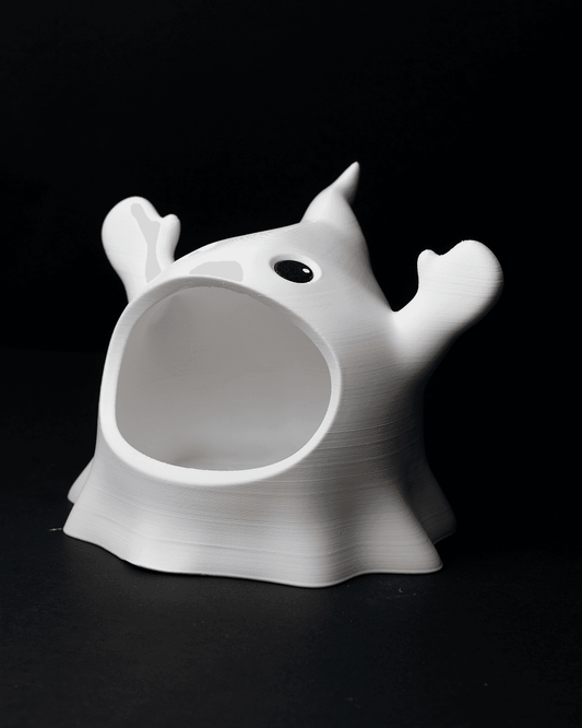 Ghost Candy Bowl 6" Halloween Treat Holder