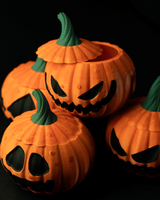 Set of 4 JackOLantern Pumpkins