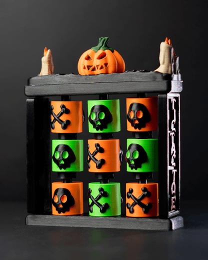Halloween Tic-Tac-Toe – Skull & Crossbones Game Set