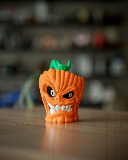 Evil Pumpkin Figurines – 3 Styles Creepy Jack O’ Lanterns | Halloween Pumpkin Decor | 3D Printed Spooky Pumpkins (4.5 Inches)