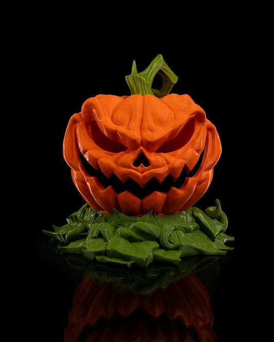 Halloween Pumpkin Fogger – Jack O’ Lantern Humidifier with Mist Effect | Spooky 3D Printed Pumpkin Decor (23 cm)