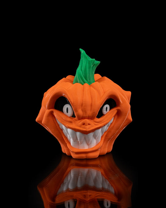 Evil Pumpkin Figurines – 3 Styles Creepy Jack O’ Lanterns | Halloween Pumpkin Decor | 3D Printed Spooky Pumpkins (4.5 Inches)