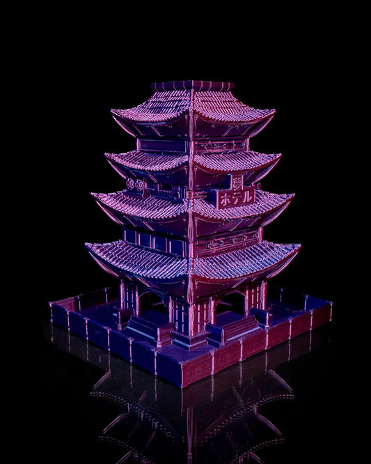 Dystopian Asia Dice Tower - Fusion Layer 3D