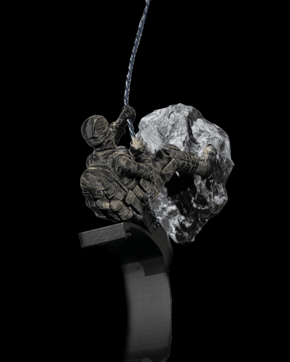 Abseiling Soldier Gaming Controller & Headset Holder
