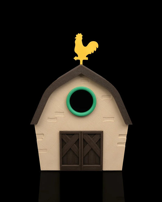 The Little Red Roost – Barn-Style Bird House for the Outdoors - Fusion Layer 3D