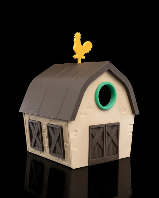 The Little Red Roost – Barn-Style Bird House for the Outdoors - Fusion Layer 3D