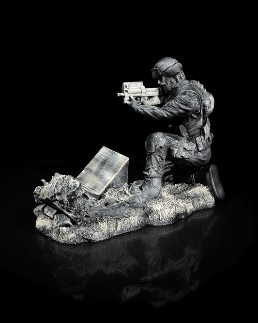 Barricade Soldier Gaming Controller Holder Stand