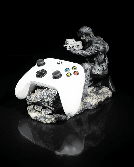 Barricade Soldier Gaming Controller Holder Stand