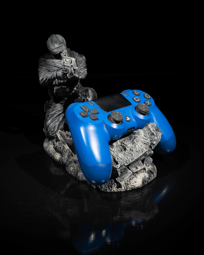 Barricade Soldier Gaming Controller Holder Stand