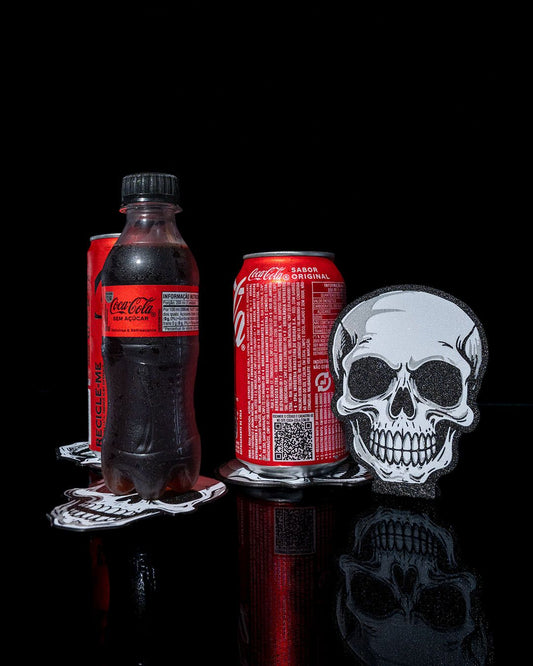 Bold Skull Coasters Halloween Drink Coaster Set
