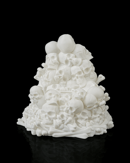 Bone Throne Phone Holder – Gothic Skull Smartphone Stand | 3D Printed Horror Desk Accessory | Spooky Halloween Phone Dock