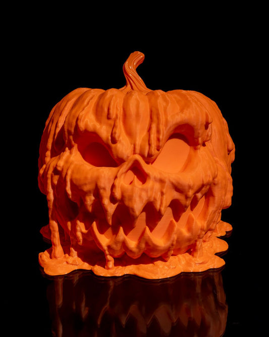 Carved Pumpkin Halloween Light – Creepy Jack-o’-Lantern Lamp | 3D Printed Spooky Pumpkin Décor with Glowing Projection
