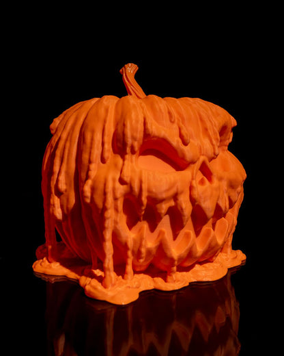 Carved Pumpkin Halloween Light – Creepy Jack-o’-Lantern Lamp | 3D Printed Spooky Pumpkin Décor with Glowing Projection