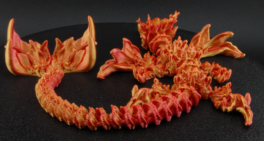 Coral Dragon – Articulated Sea-Inspired Fantasy Dragon - Fusion Layer 3D