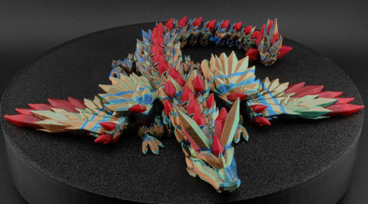 Crystal wing Articulated Dragon - Fusion Layer 3D