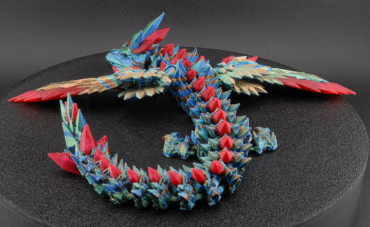 Crystal wing Articulated Dragon - Fusion Layer 3D