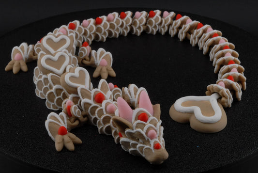 Cookie Heart Articulated Dragon - Fusion Layer 3D