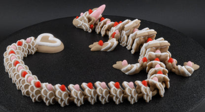 Cookie Heart Articulated Dragon - Fusion Layer 3D