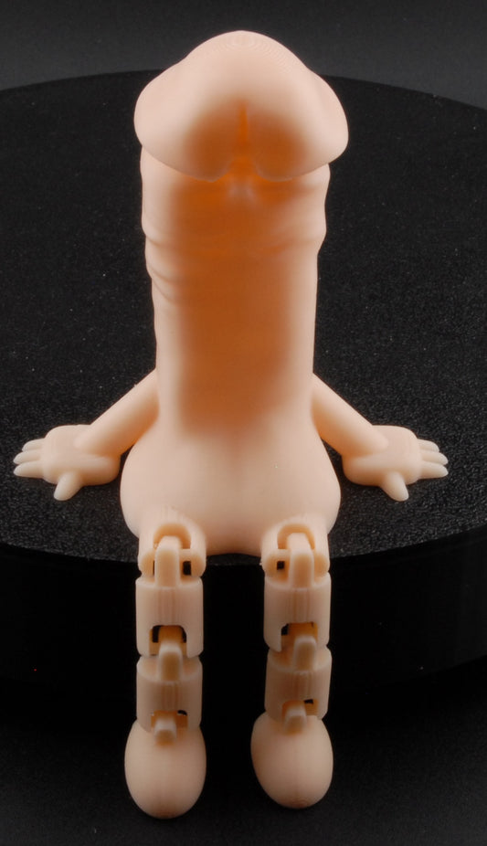Dick on the Go – Naughty Articulated Penis Figure | Funny Adult Gag Gift | Risqué Desk & Party Décor