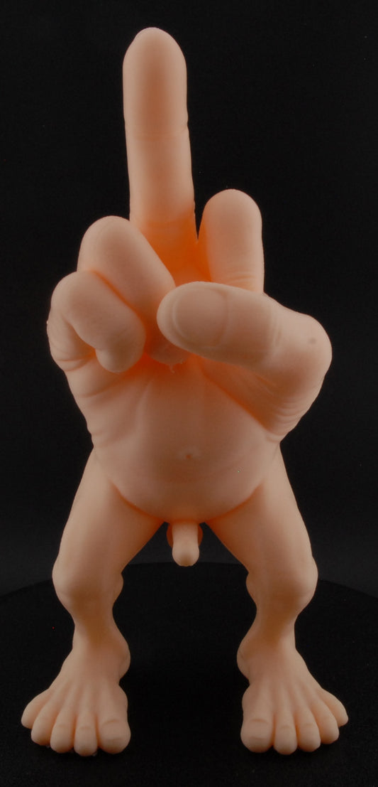 Go Fck Yourself Figurine – Naughty Middle Finger Statue | Funny Adult Gag Gift | Risqué Desk Buddy
