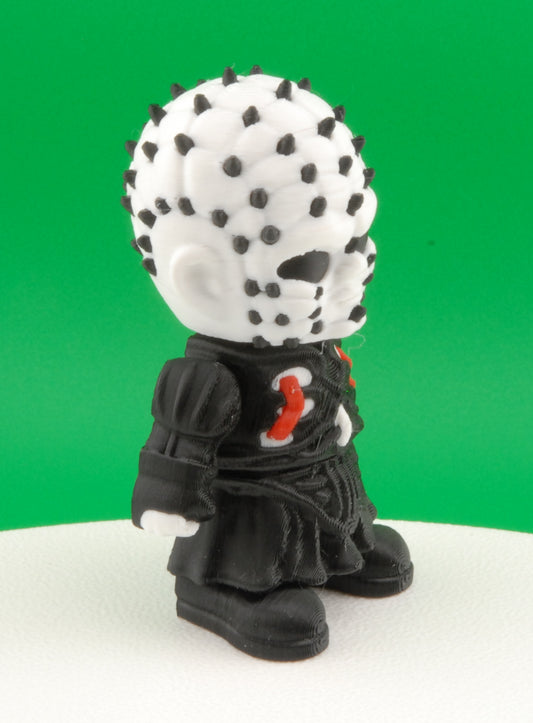 Pinhead Figure – Hellraiser Articulated Horror Collectible | 3D Printed Pinhead Toy | Creepy Keychain or Cenobite Figurine
