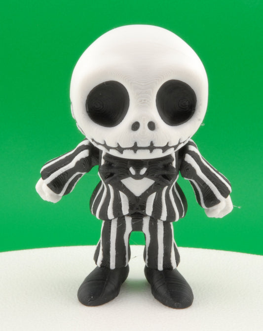 Jack Skellington Figure – Nightmare Before Christmas Articulated Collectible | 3D Printed Pumpkin King Toy | Jack Keychain or Figurine