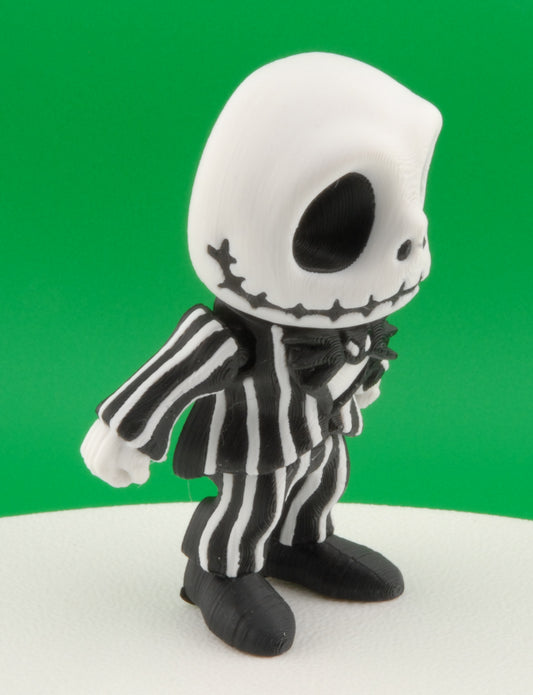 Jack Skellington Figure – Nightmare Before Christmas Articulated Collectible | 3D Printed Pumpkin King Toy | Jack Keychain or Figurine