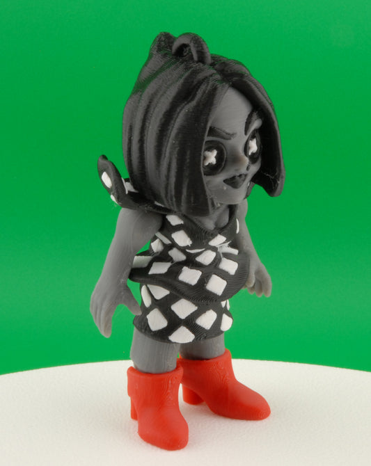 Coraline Other Mother Figure – Articulated Beldam Collectible | 3D Printed Horror Toy | Creepy Button Eyes Keychain or Figurine