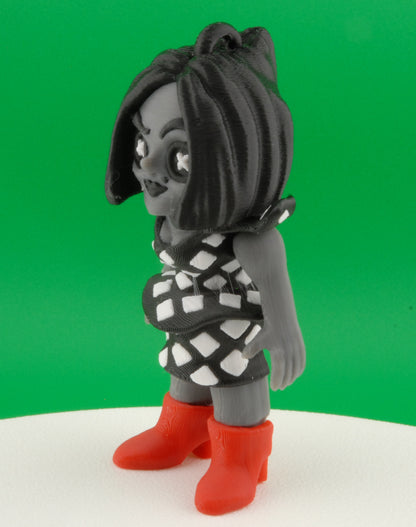 Coraline Other Mother Figure – Articulated Beldam Collectible | 3D Printed Horror Toy | Creepy Button Eyes Keychain or Figurine